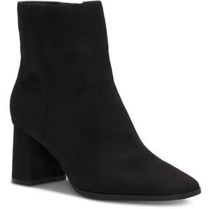 INC Womens Dasha Faux Suede Square Toe Booties Black 6 Medium (B,M)